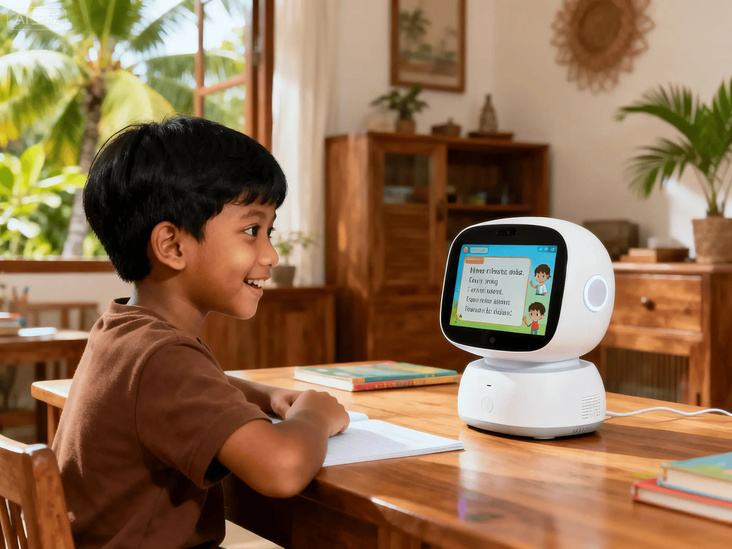 少儿双语伴学场景 - 东南亚儿童使用AI学习机器人