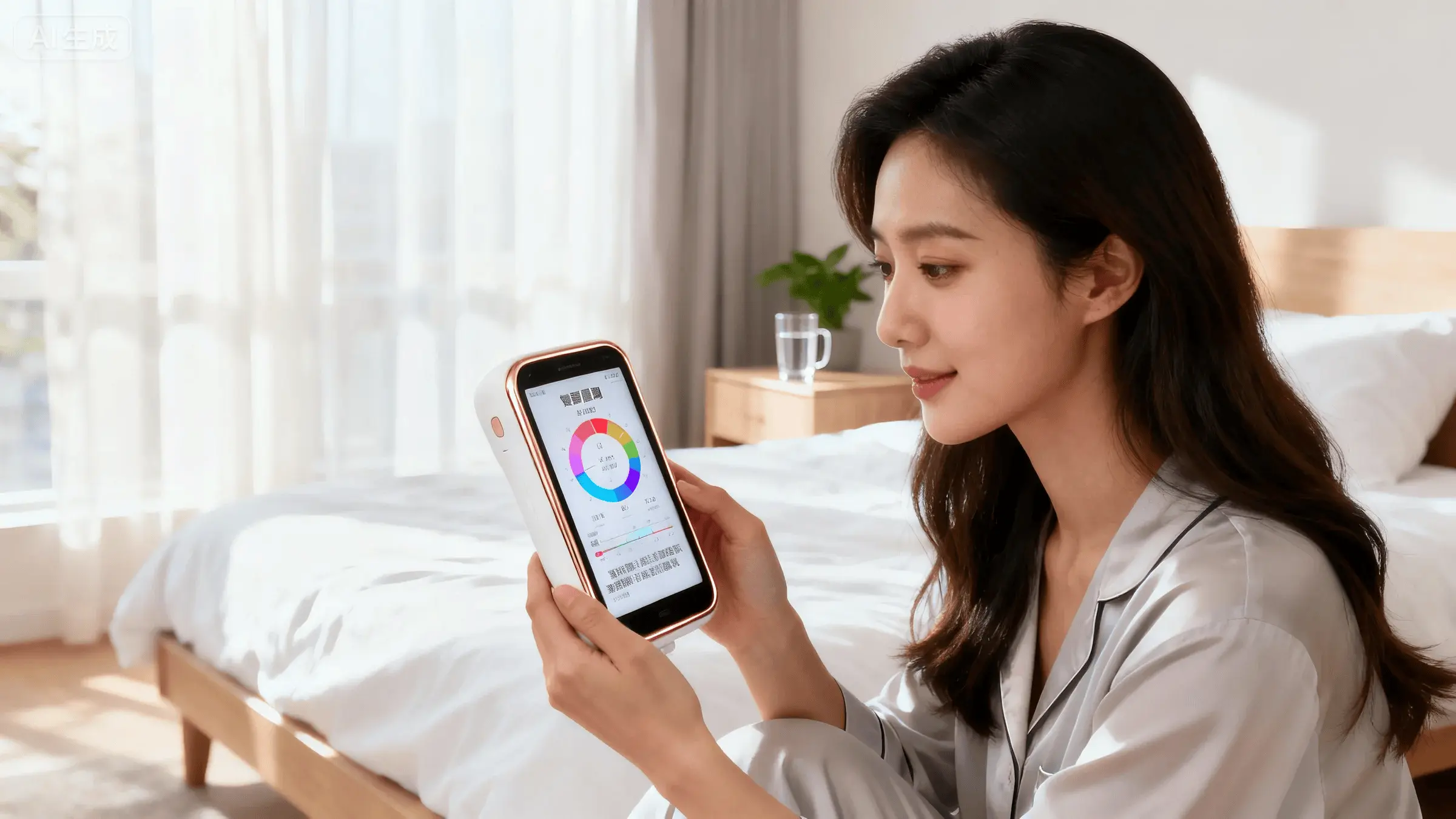 女性健康管理场景 - 智能健康监测设备使用场景